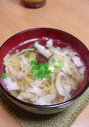 姫皮も食べちゃう沢煮椀-レシピのメイン写真