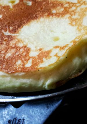 ヘルシーもちもち♡卵なし豆腐ホットケーキ-レシピのメイン写真