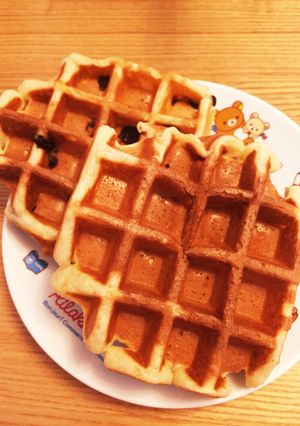 もちっサクっ♡HMとヨーグルトでワッフル-レシピのメイン写真