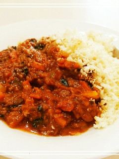 黒豆キーマカレー(甘口)おからごはん-レシピのメイン写真