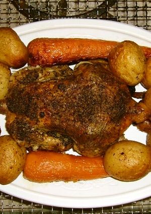 ★ダッチオーブン 丸鶏 スタッフドチキン-レシピのメイン写真