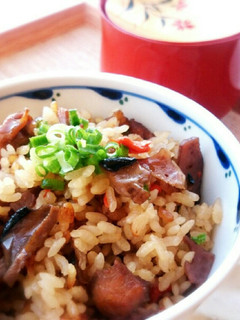 照りっと美味しい✾炊き込みご飯✾かしわ飯-レシピのメイン写真