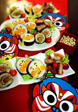節分♪アンパンマン巻き巻き！-レシピのメイン写真