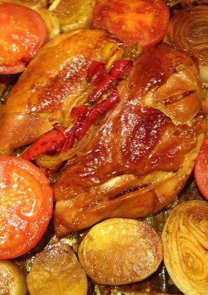簡単♫鶏もも肉でローストチキン♫-レシピのメイン写真