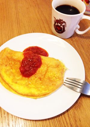 しゅわしゅわスフレオムレツ-レシピのメイン写真