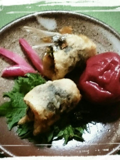 鰯の天ぷら・大葉と梅肉で -レシピのメイン写真