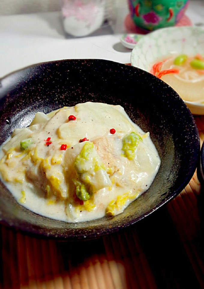 簡単♪タラと白菜のクリーム煮-レシピのメイン写真