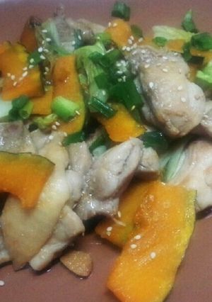 鶏肉と野菜のにんにく醤油炒め-レシピのメイン写真