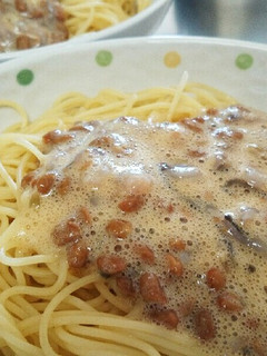 かんたん☆タコわさ納豆のパスタ!-レシピのメイン写真