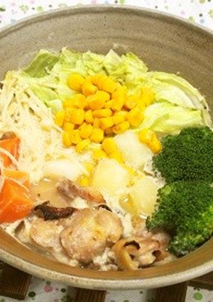 たっぷり野菜とチキンのとうきび鍋-レシピのメイン写真