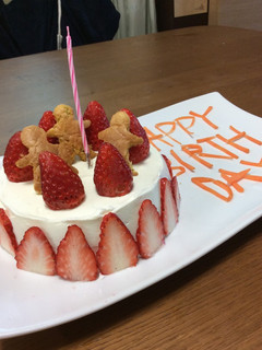 1歳バースデーケーキ-レシピのメイン写真