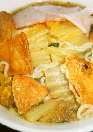 サッポロ一番で！せんべいラーメン☆-レシピのメイン写真
