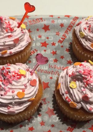 かわいい♡カップケーキ♡バレンタイン-レシピのメイン写真