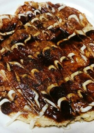 簡単!ヘルシー豆腐お好み焼き焼-レシピのメイン写真