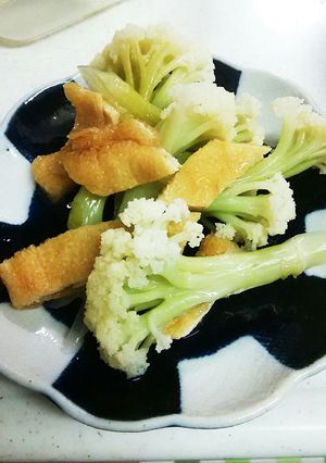 カリフラワーと油揚げの甘酢-レシピのメイン写真