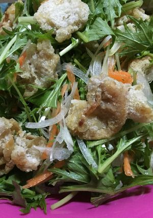 鶏皮のカリカリサラダ-レシピのメイン写真