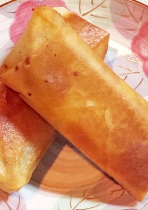 お餅の消費に!お餅チーズ春巻き(豆餅盤)-レシピのメイン写真