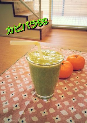 みかんとバナナのグリーンスムージー-レシピのメイン写真