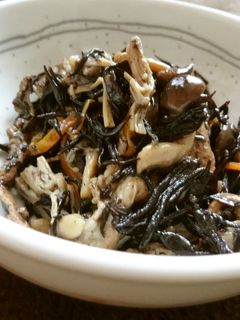 豚こま入りひじきの煮物-レシピのメイン写真
