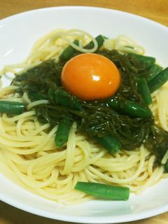 めかぶパスタ-レシピのメイン写真