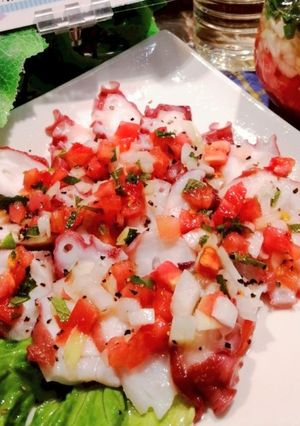 トマトの万能野菜だれをかけるカルパッチョ-レシピのメイン写真