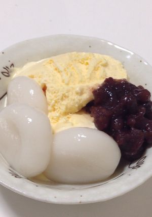 クリーム白玉ぜんざい-レシピのメイン写真