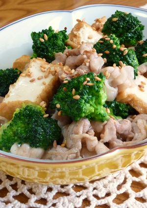 ✜豚ブロと厚揚げで…中華風炒め煮✜-レシピのメイン写真