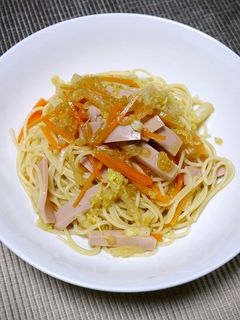 簡単!白菜生姜たっぷり和風パスタ-レシピのメイン写真