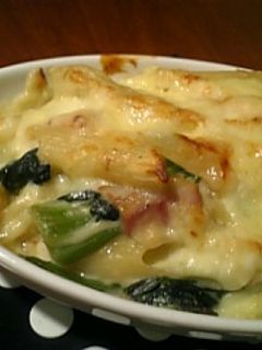 ほうれん草とベーコンのペンネグラタン-レシピのメイン写真