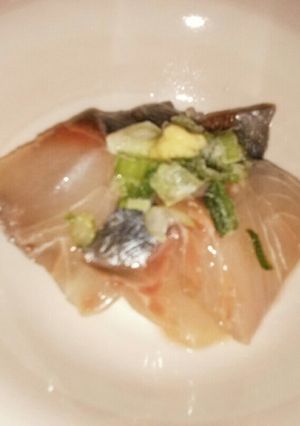 お刺身(大アジ)の昆布〆-レシピのメイン写真