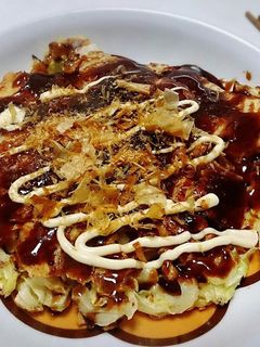超簡単☆もち入りお好み焼き-レシピのメイン写真
