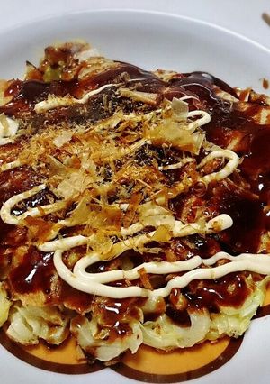 超簡単☆もち入りお好み焼き-レシピのメイン写真