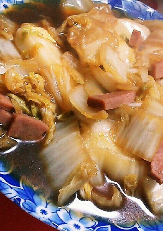 白菜とお餅のすき焼き風-レシピのメイン写真