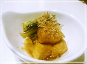 豆類ちょこっとおかず：厚揚げ&もち菜梅煮-レシピのメイン写真