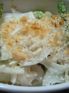 新たまねぎとアスパラのチーズパン粉焼き-レシピのメイン写真