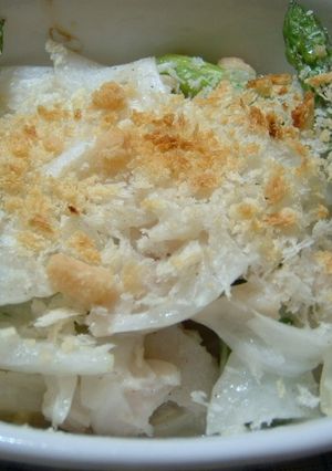 新たまねぎとアスパラのチーズパン粉焼き-レシピのメイン写真