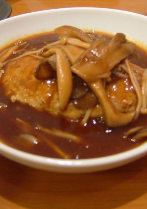 キノコの煮込みハンバーグ-レシピのメイン写真