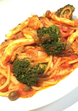 簡単☆冷凍アサリのトマトパスタ-レシピのメイン写真