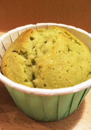抹茶とホワイトチョコのカップケーキ-レシピのメイン写真