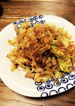味の決め手は鰹節！超カンタン野菜炒め！-レシピのメイン写真
