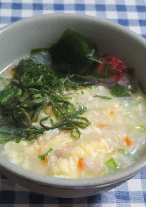 大根ツマのリメイク！中華粥-レシピのメイン写真
