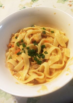 簡単♡相性抜群!豆乳×コチュジャンうどん-レシピのメイン写真