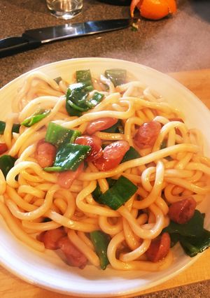 うどんDeナポリタン-レシピのメイン写真