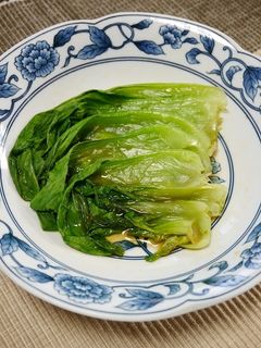 レンジで簡単!蒸し青梗菜-レシピのメイン写真