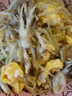 簡単!フワフワ卵ともやし炒め-レシピのメイン写真