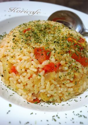 簡単なのに絶品♡トマトガーリック炒飯-レシピのメイン写真