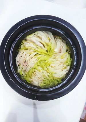 白菜と豚肉と餃子の皮でミルフィーユ♪-レシピのメイン写真