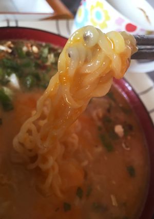 余ったシチュー×辛ラーメン♡-レシピのメイン写真