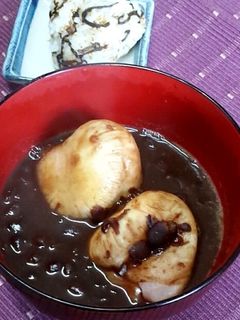 こんがり焼いた丸餅でとろとろぜんざい-レシピのメイン写真