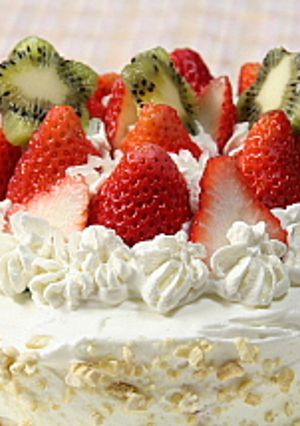 イチゴの生クリームケーキ-レシピのメイン写真